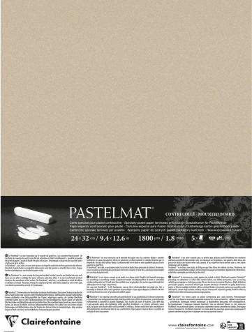Produktbild Clairefontaine Pastelmat kaschiert (360 g/m², 200 x)