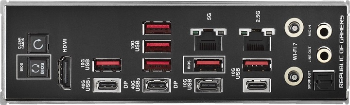 Actual product image ASUS Rog Crosshair X870e Hero (AM5, AMD X870E, ATX)