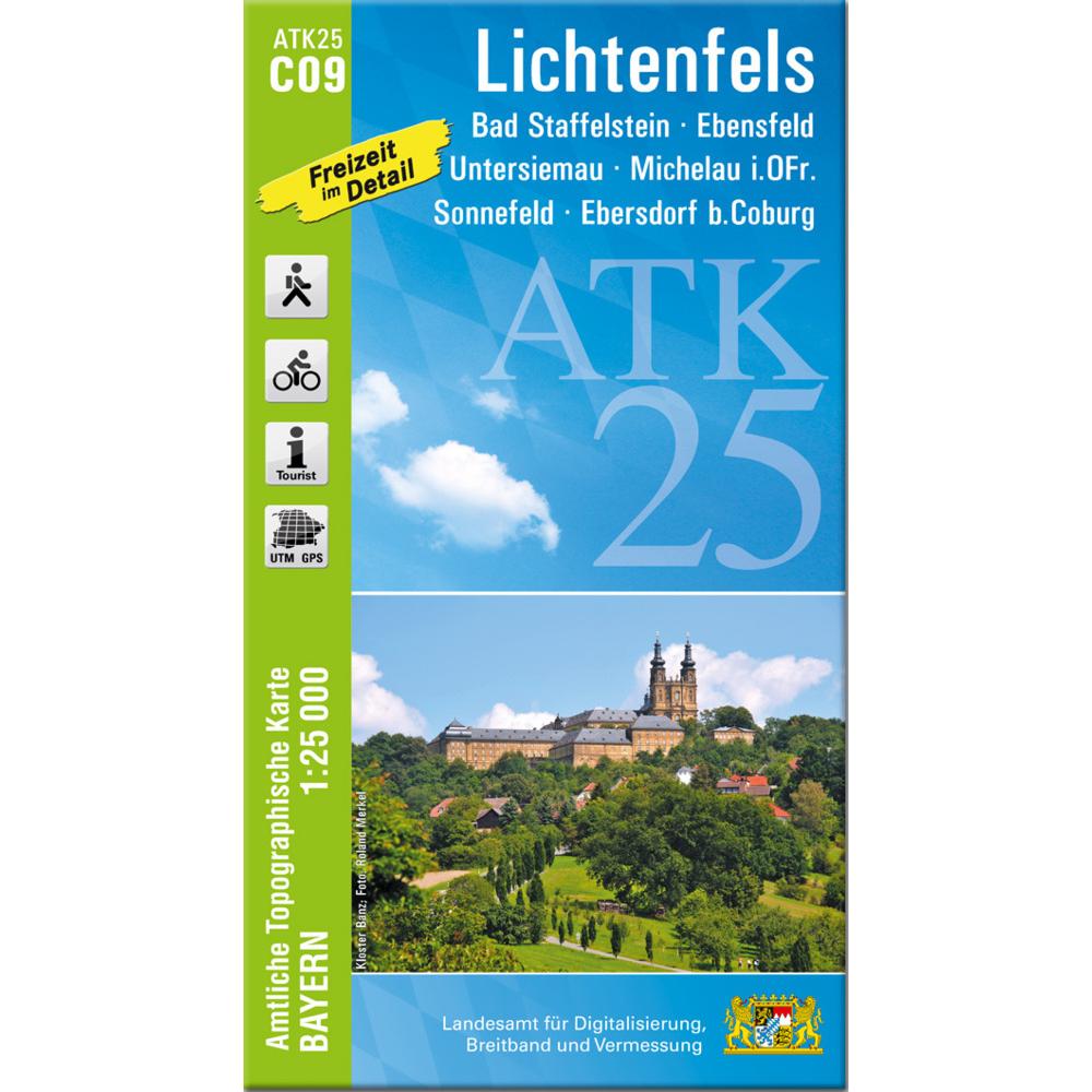 ATK25-C09 Lichtenfels (Amtliche Topogra, Landkarte