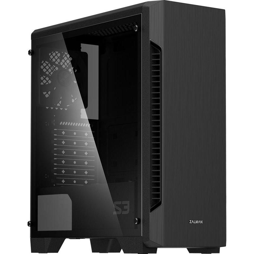 Thumbnail - Zalman S3 TG (ATX, mATX, Mini-ITX), PC Gehäuse, Schwarz