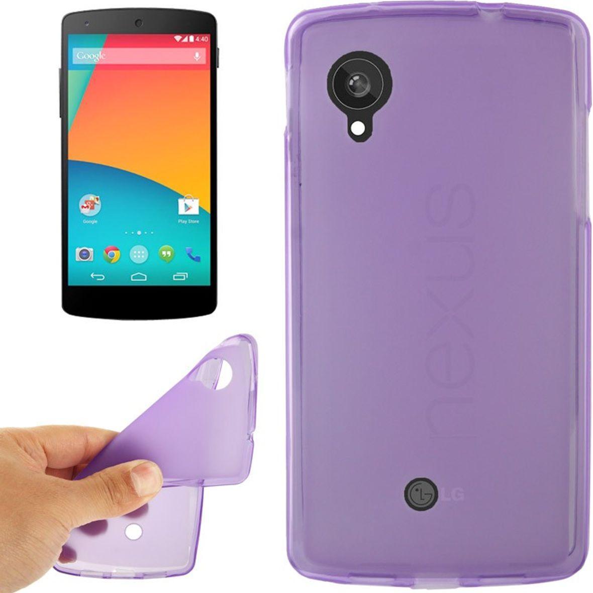 Thumbnail - König Design Schutzhülle für Handy LG Google Nexus 5 / E980 (LG Nexus 5), Smartphone Hülle, Violett