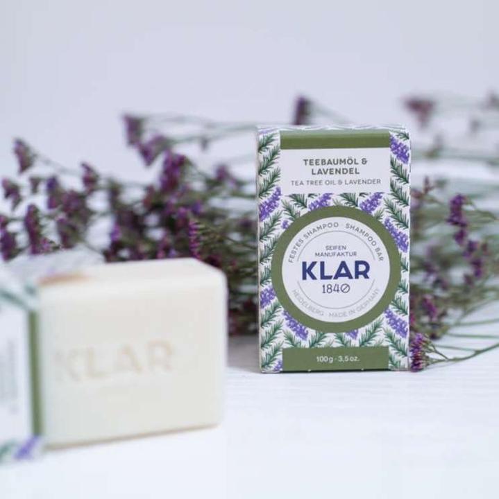 Produktbild Klar Teebaumöl & Lavendel (Festes Shampoo)