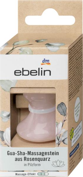 Actual product image dm ebelin Gua-Sha-Massagestein Rosenquarz