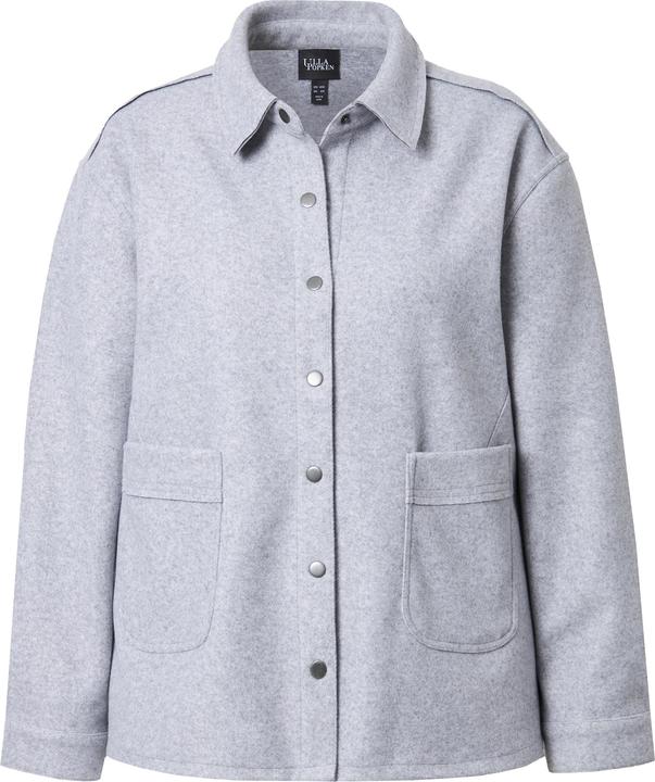 Immagine prodotto Ulla Popken Shaket dal taglio oversize con collo da camicia e maniche lunghe (54)
