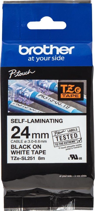 Produktbild Brother TZe-SL251 (2.40 cm, Weiss)