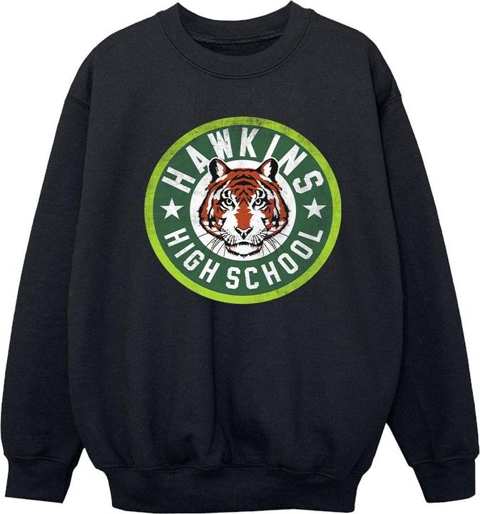 Produktbild Netflix Stranger Things Hawkins Tiger Circle Sweatshirt Mädchen (140, 146)