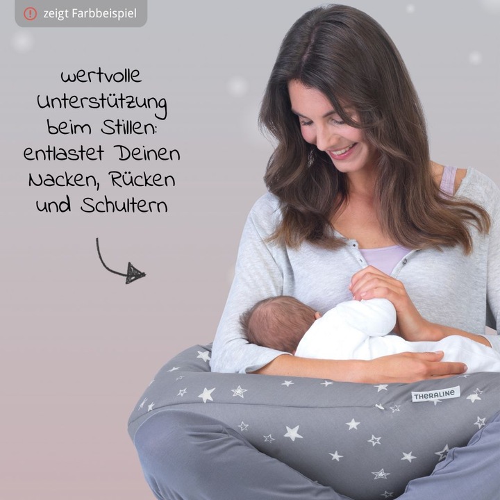 Produktbild Theraline Stillkissen "Das Original" mit Polyester Hohlfaser Füllung inkl. Bezug 190 cm (190 cm)