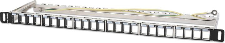 Actual product image Intellinet 24-port patch panel, shielded and unequipped, 0.5 U