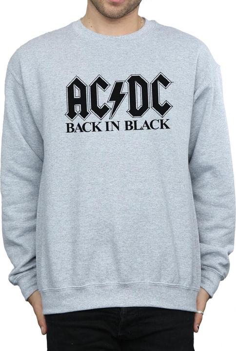 Produktbild AC/DC Back in Black Logo Sweatshirt aus Baumwolle (L)