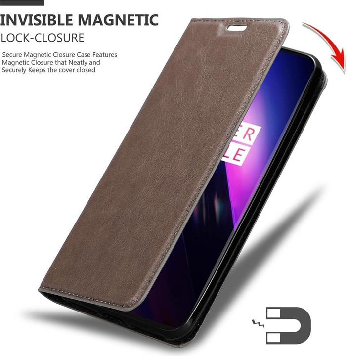 Actual product image Cadorabo Book Invisible Magnet Cover (Oneplus 8)