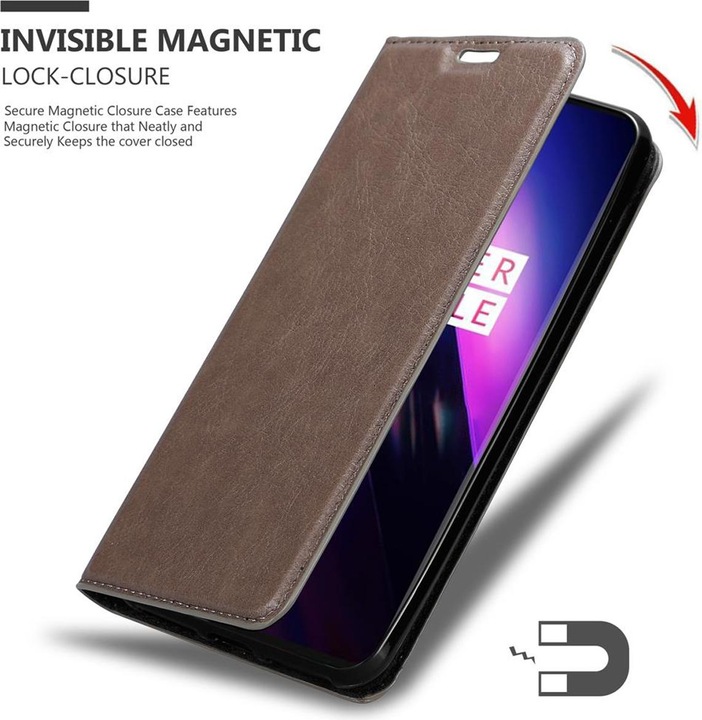 Actual product image Cadorabo Book Invisible Magnet Cover (Oneplus 8)