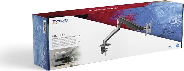 Produktbild Tooq Technology DB4032TNR-G Flachbildschirm-Tischhalterung 81,3 cm (32" ) Schwarz Tisch/Bank (Tisch, 32", 9 kg)