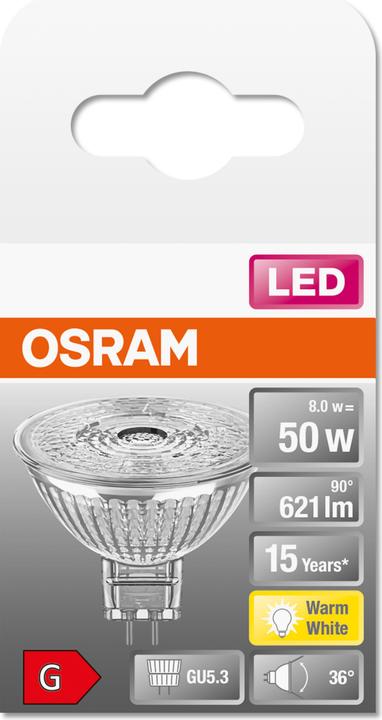 Produktbild Osram Led Star Mr16 (GU5.3, 6.50 W, 621 lm, 1 x, G)