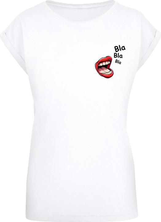 Produktbild Merchcode Ladies Bla Bla Bla Comic Extended Shoulder Tee - 112883 (4XL)
