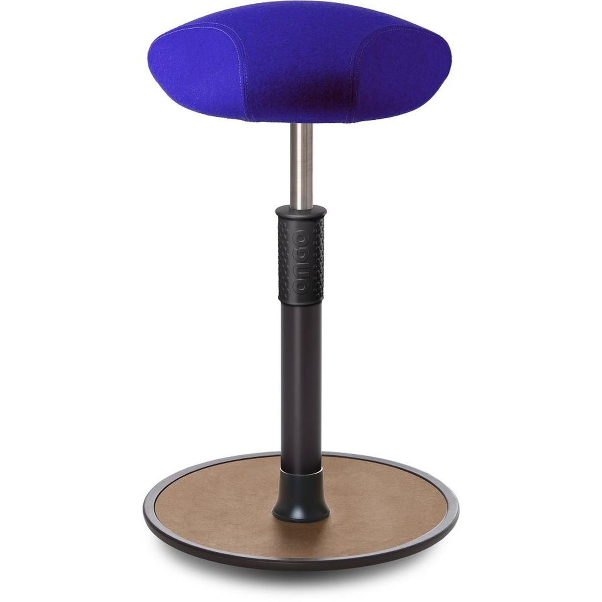 Ongo, Bürostuhl, Sitz- Stehhocker Free Tall Triangel kvadrat Divina Mel. r.blau schw. /Natur