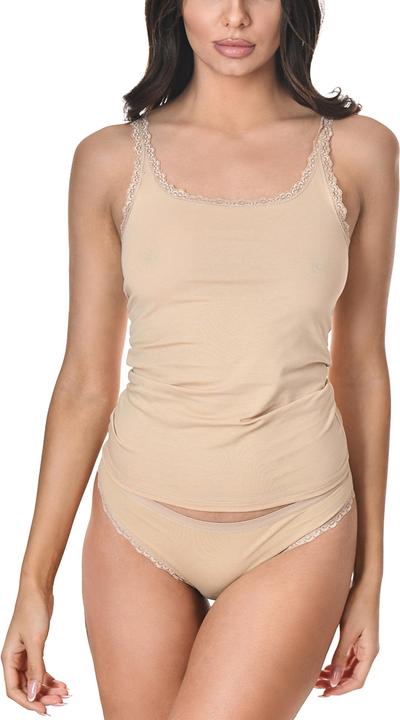 Immagine prodotto Maxte COTTON LACE Tanktop Frauen 3er Pack (M)