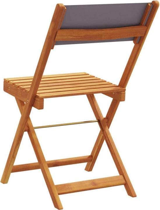 Immagine prodotto vidaXL Sedie da bistrot 2 pezzi. Acacia e tessuto