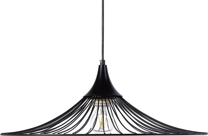 Produktbild Beliani Hängeleuchte schwarz Kegelform MAZARO (E27)