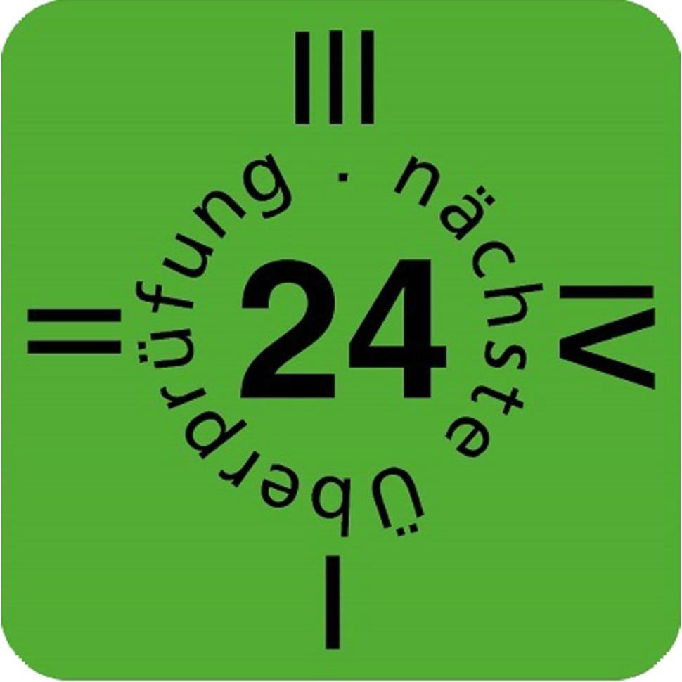 Wolfgang Warmbier, Etiketten, Fälligkeitsmarke "nächste Überprüfung", 2024, Deutsch
