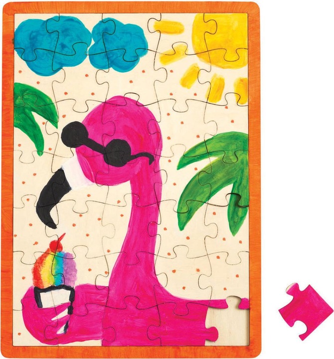 Produktbild Colorations Färbungen - Dekorieren Sie Ihr eigenes Holzpuzzle, 6er-Set