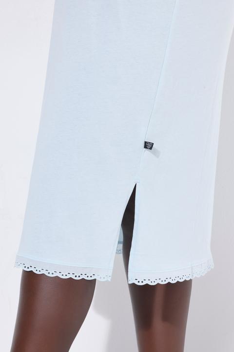 Produktbild Ulla Popken Nachthemd, Lochstickerei, Zierfalte, Rundhals, 3/4-Arm (60)