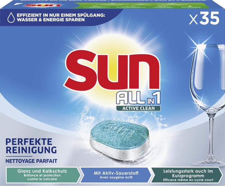 Immagine prodotto Sun All-in-1 Active Clean Tabs Regular 35x (Compresse)