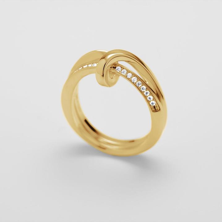 Actual product image Jette Damenring LOOP (51, 925 Silver)