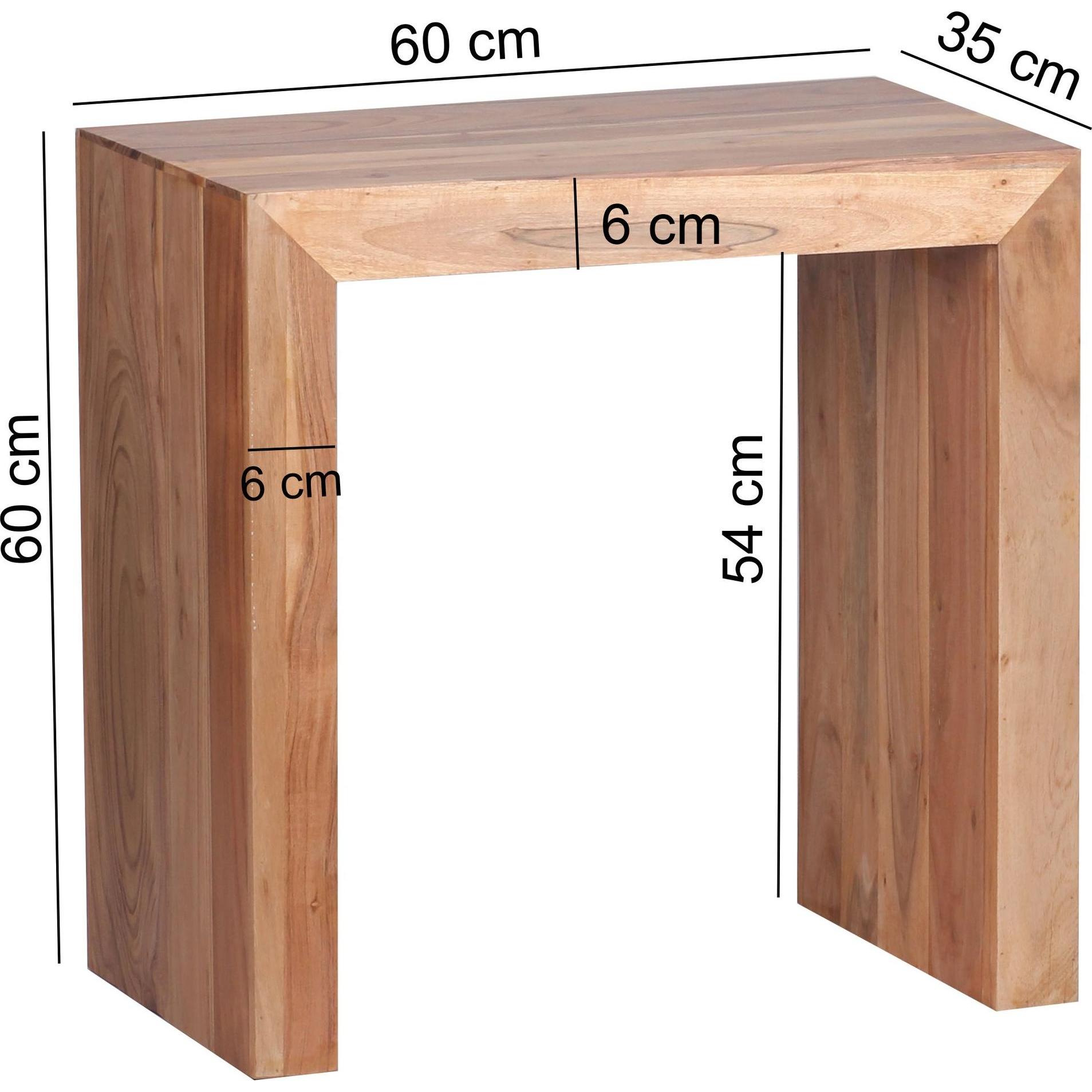 Thumbnail - Wohnling, Couchtisch + Beistelltisch, Mumbai (60 x 35 x 60 cm)