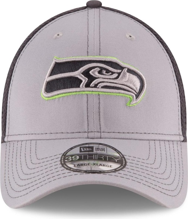Actual product image New Era 39Thirty Stretch Mesh Cap - Seattle Seahawks - M/L (M/L)