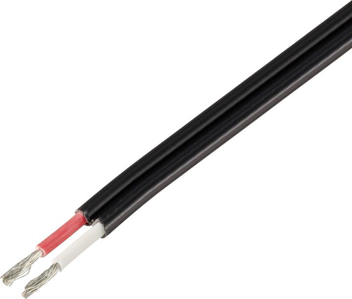 Actual product image Tru Components TC-11990904 Photovoltaic cable 2 x 2.5 mm² black by the metre