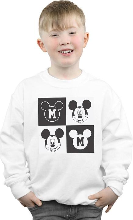 Produktbild Disney Mickey Mouse Smiling Squares Sweatshirt Jungen (140, 146)
