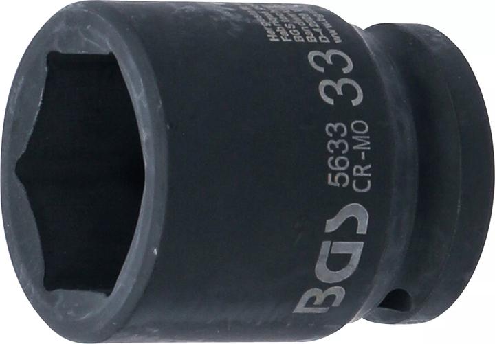 Produktbild BGS Kraft-Steckschlüssel-Einsatz Sechskant Antrieb Innenvierkant 20 mm (3/4") SW 33 mm (33 mm)