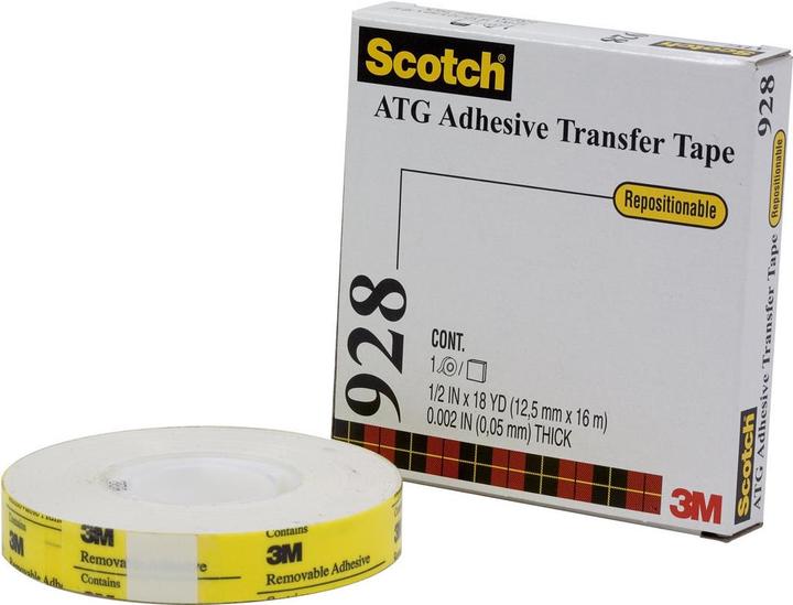 Image du produit Scotch Film adhésif 3M ATG 928, 19 mm x 16.5 m (19 mm)