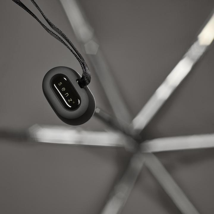 Actual product image Senz Micro Foldable Storm Regenschirm, Silky Grau