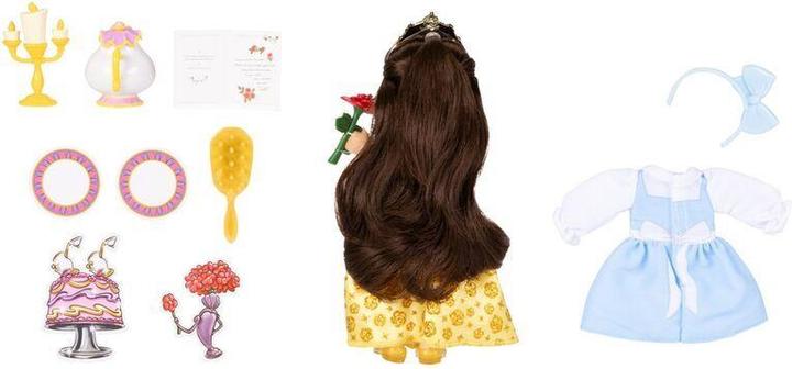 Productafbeelding Jakks Pacific Disney Princess 6 Inch Kleine Pop met Extra Mode & Accessoires Be Our Guest Belle