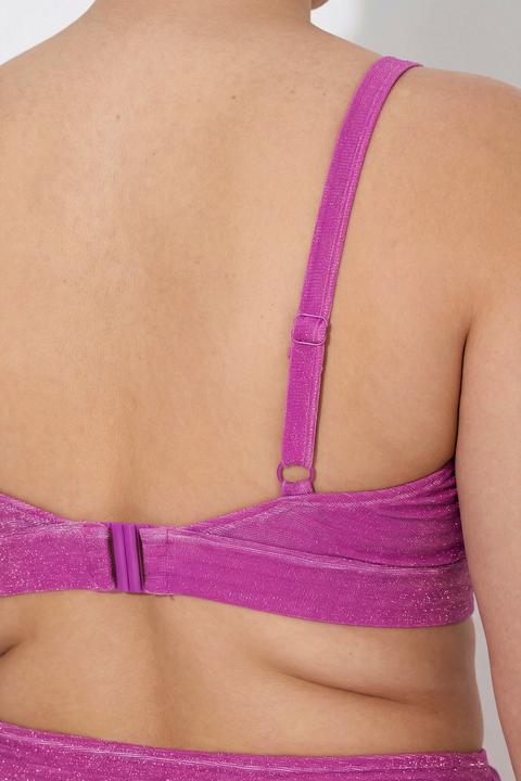 Actual product image Ulla Popken Sparkling Plunge Neck Bikini Set (54, 56)