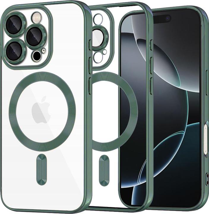 Produktbild Techsuit - Luxury Crystal MagSafe - iPhone 16 Pro - Deep Green (Apple iPhone 16 Pro)