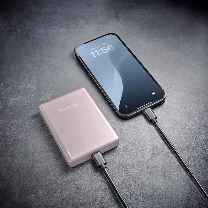 Actual product image Intenso Magn. Wireless Powerbank MW10000 10000 mAh Rosé (10000 mAh, 20 W, 37 Wh)