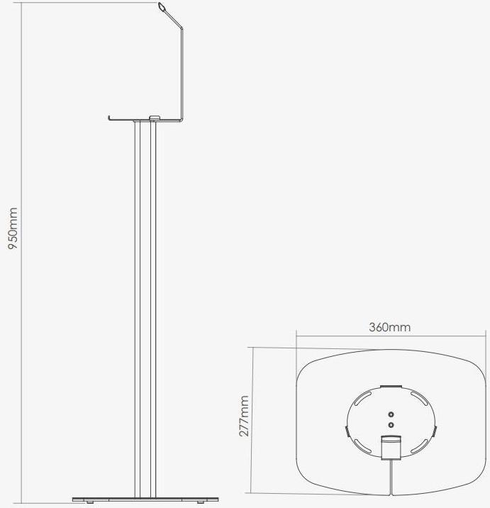 Produktbild Flexson Standfuss Sonos Move (1 Stk., Ständer, Nicht beweglich)