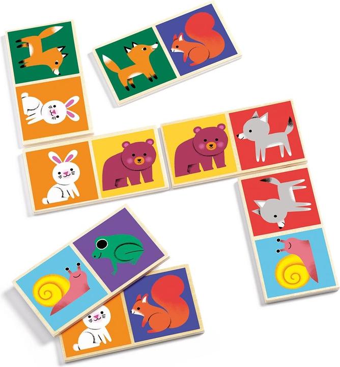 Image du produit Djeco Domino Wood (Français, Suisse-allemand, Anglais)
