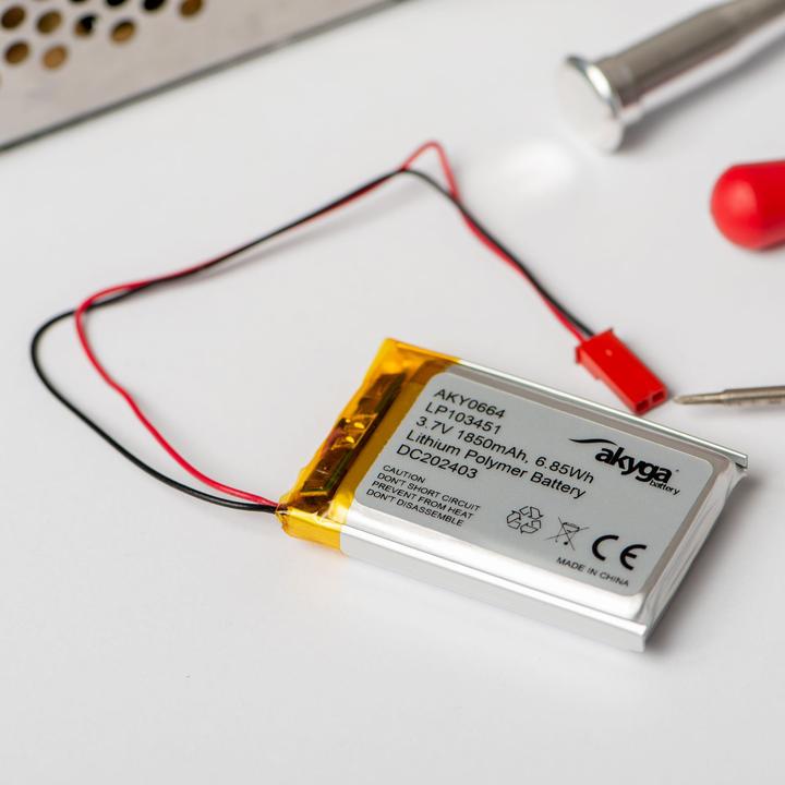 Actual product image Akyga LP674261 Akkupack x Spezial-Akku LiPo 3.7 V 2000 mAh (3.70 V, 2000 mAh)