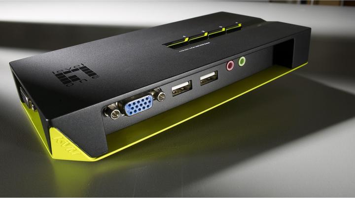 Produktbild LevelOne KVM-0421: 4Port Kabel-KVM-Switch