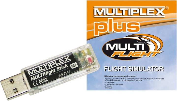 Produktbild Multiplex Multiflight Stick mit Multiflight plus CD (PC, DE)