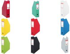 Actual product image Leitz Esselte standard magazine file, DIN A4, cardboard, blue (W)100 mm, welded with PVC film, foldable (A4)