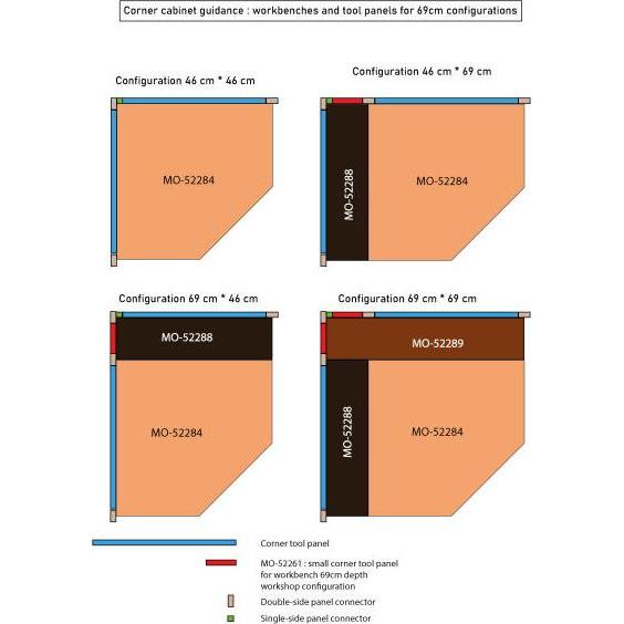 Thumbnail - VAR, Werkzeugwand, Werkzeuglochwand schmal granite