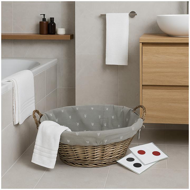 Immagine prodotto HTI-Living Cesto portaoggetti 57 x 44 cm in vimini (1 x, B, H)