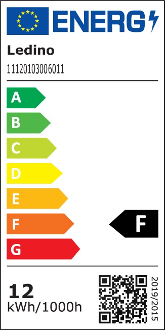 Energy Label Ledino LED spotlight w. sensor (800 lm, IP54)