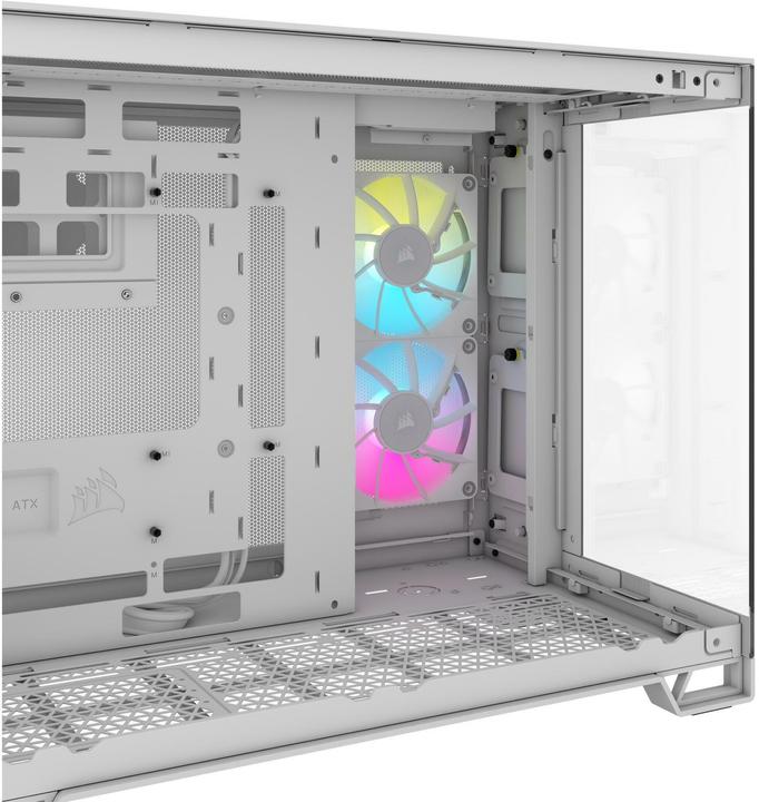 Image du produit Corsair Boîtier iCUE 2500X RGB Midi TG blanc (mATX)
