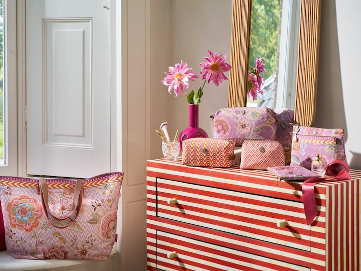 Immagine prodotto PIP Studio Caryn Kosmetiktasche Kombi Matata lila 26x7.5x18cm/22x1x13cm