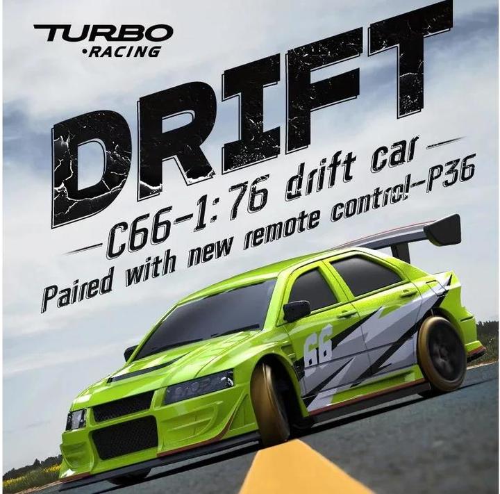 Produktbild Turbo Racing Drift C66 Grün 1:76, RTR (RTR Ready-to-Run)
